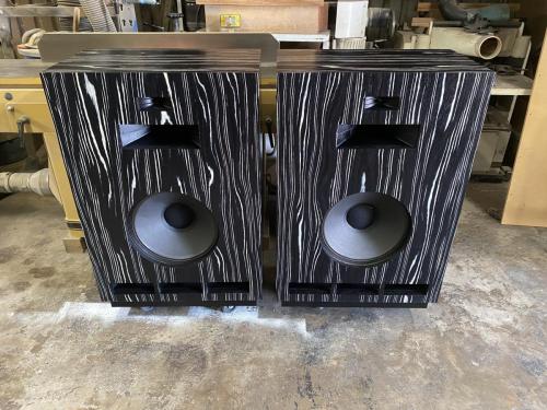 Klipsch Cornwall and Kg3 in Black and White Ebony